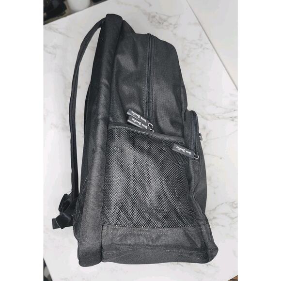 Vera Bradley Black Backpack Laptop School Bag Quilted Nylon Floral Lining - Picture 2 of 8